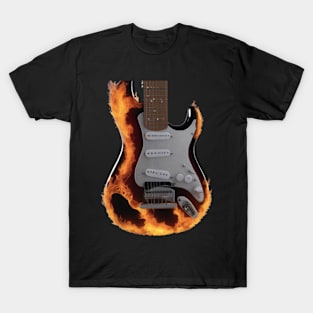 A Guitar On Fire T-Shirt